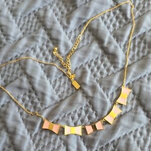 Kate Spade Elegant Gold and Pink Necklace